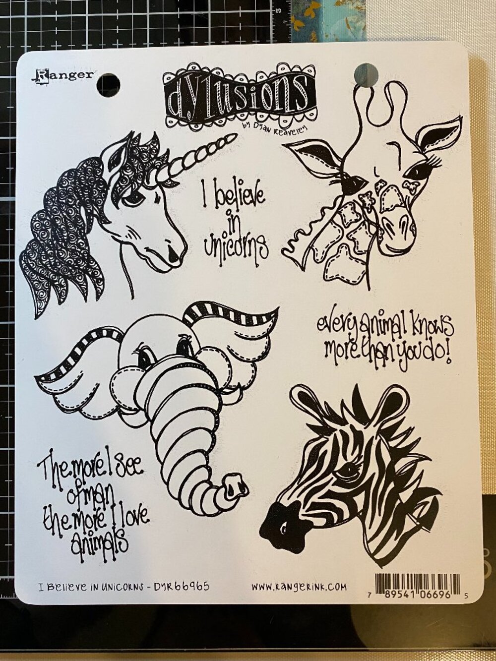 Dylusions Stamp Set: DYR66965-I Believe in Unicorns